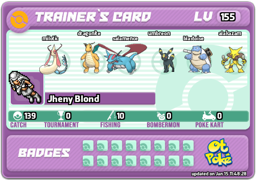 Jheny Blond Card otPokemon.com