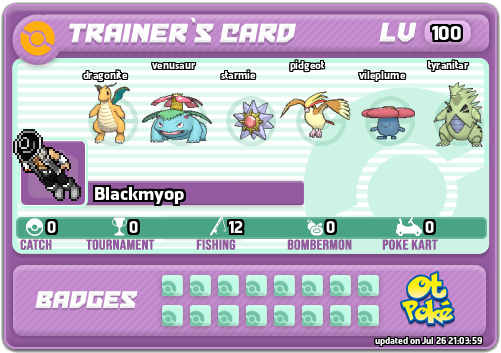 Blackmyop Card otPokemon.com