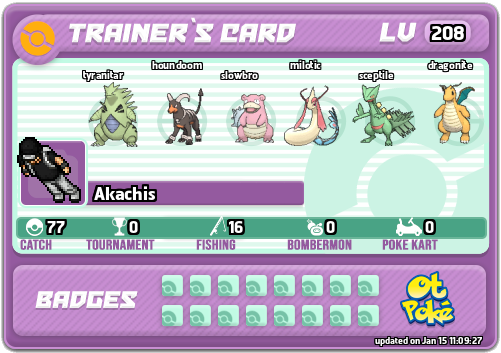 Akachis Card otPokemon.com