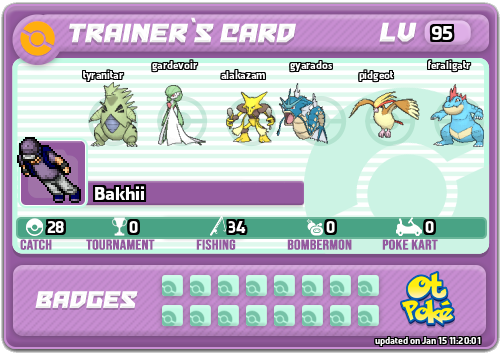 Bakhii Card otPokemon.com