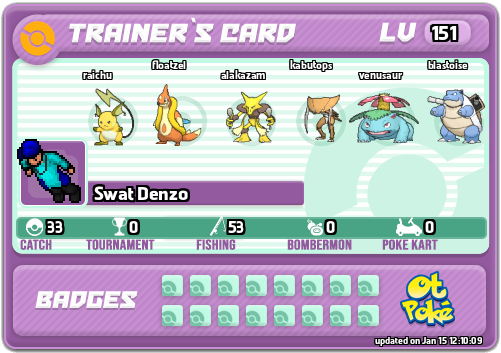 Swat Denzo Card otPokemon.com