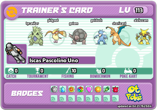 Iscas Pascolino Uno Card otPokemon.com