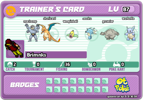 Brimnks Card otPokemon.com