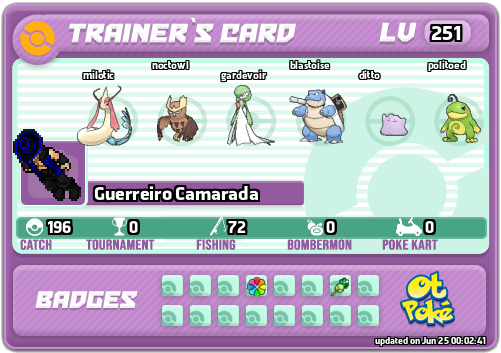 Guerreiro Camarada Card otPokemon.com
