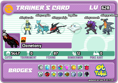 Clonetony Card otPokemon.com