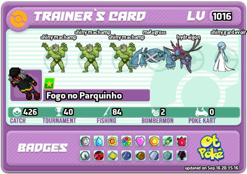 Fogo no Parquinho Card otPokemon.com