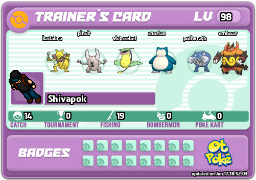 Shivapok Card otPokemon.com