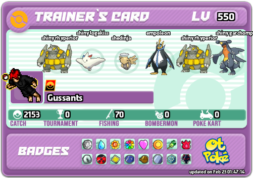 Gussants Card otPokemon.com