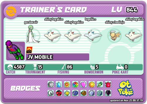 JV MOBILE Card otPokemon.com