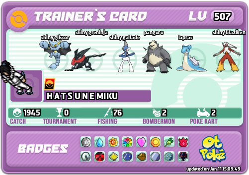 H A T S U N E MIKU Card otPokemon.com