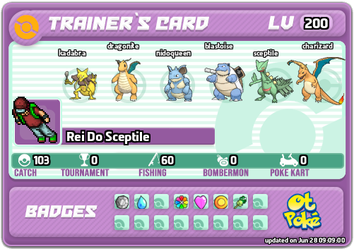 Rei Do Sceptile Card otPokemon.com