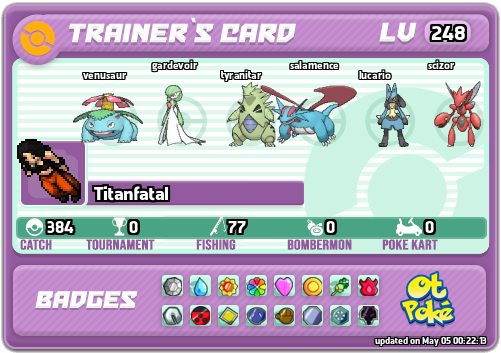 Titanfatal Card otPokemon.com