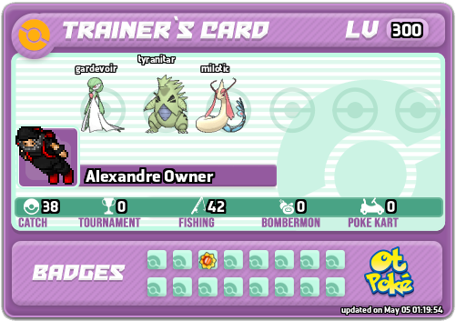 Alexandre Owner Card otPokemon.com