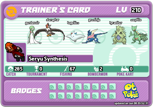 Seryu Synthesis Card otPokemon.com