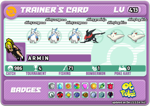 A R M I N Card otPokemon.com