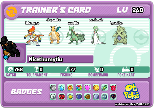 Nicethumytiu Card otPokemon.com