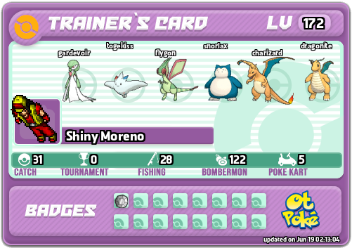 Shiny Moreno Card otPokemon.com