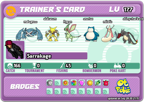 Sarrakage Card otPokemon.com