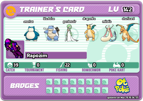 Rapozim Card otPokemon.com