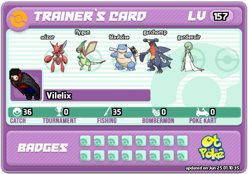 Vilelix Card otPokemon.com
