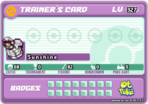 S u n s h i n e Card otPokemon.com