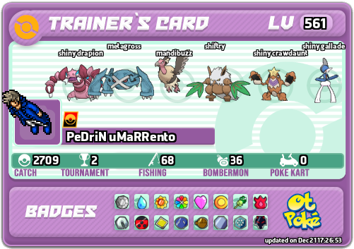 PeDriN uMaRRento Card otPokemon.com