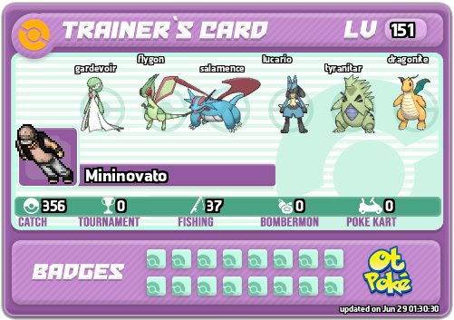 Mininovato Card otPokemon.com