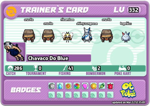 Chavaco Do Blue Card otPokemon.com