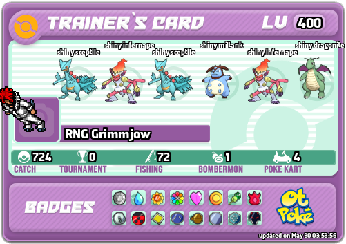 RNG Grimmjow Card otPokemon.com