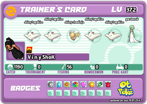 V i n y ShoK Card otPokemon.com