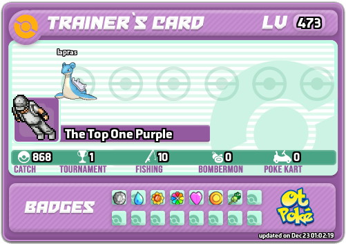 The Top One Purple Card otPokemon.com