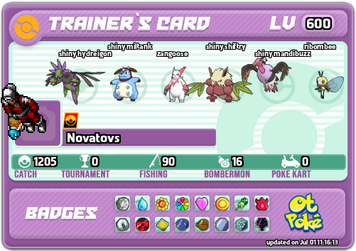 Novatovs Card otPokemon.com