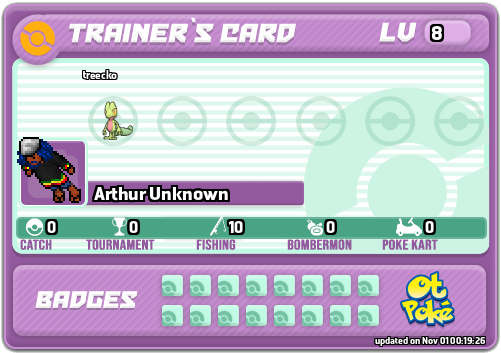 Arthur Unknown Card otPokemon.com