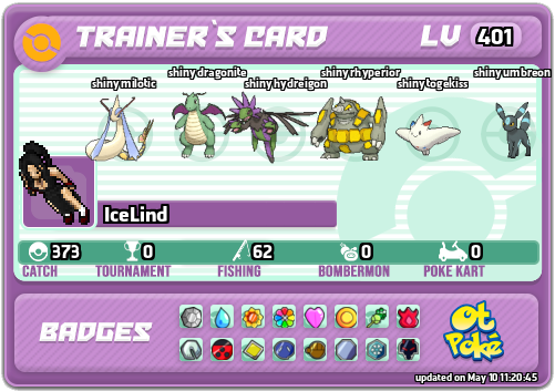 IceLind Card otPokemon.com