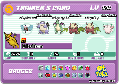 Eric uTrem Card otPokemon.com