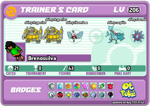 Brenossilva Card otPokemon.com