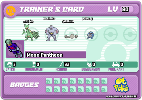 Mono Pantheon Card otPokemon.com