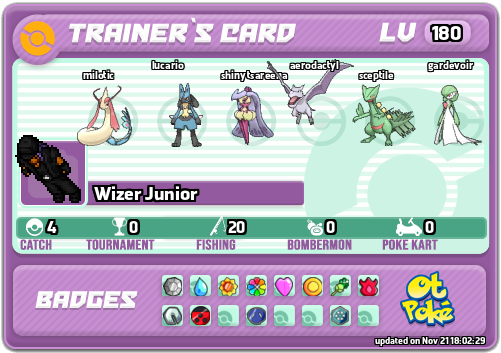 Wizer Junior Card otPokemon.com