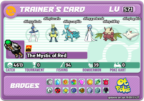 The Mystic of Red Card otPokemon.com