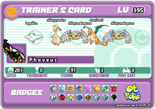 P h o v e u s Card otPokemon.com