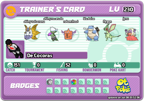 De Cocoras Card otPokemon.com