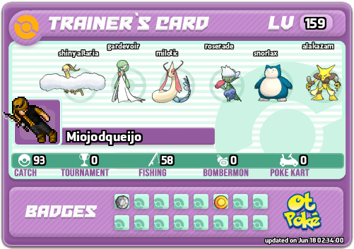 Miojodqueijo Card otPokemon.com