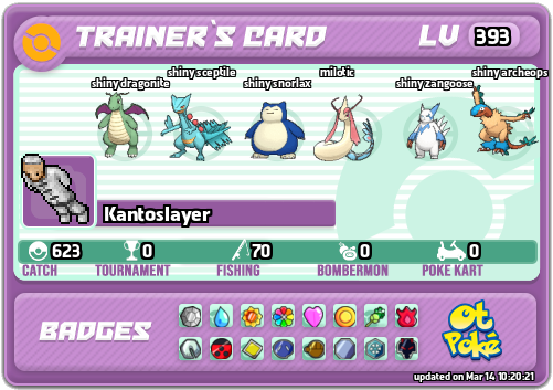 Kantoslayer Card otPokemon.com