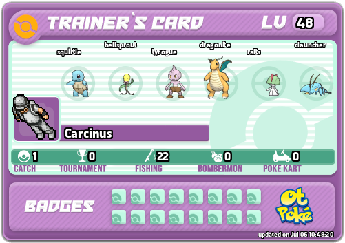 Carcinus Card otPokemon.com