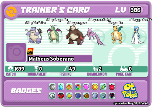 Matheus Soberano Card otPokemon.com