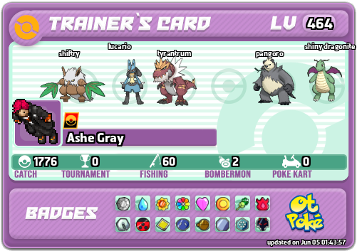 Ashe Gray Card otPokemon.com