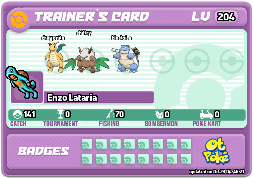 Enzo Lataria Card otPokemon.com