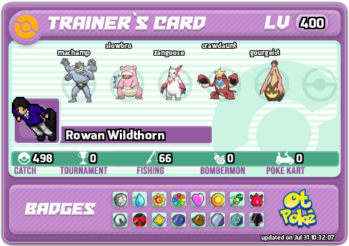 Rowan Wildthorn Card otPokemon.com