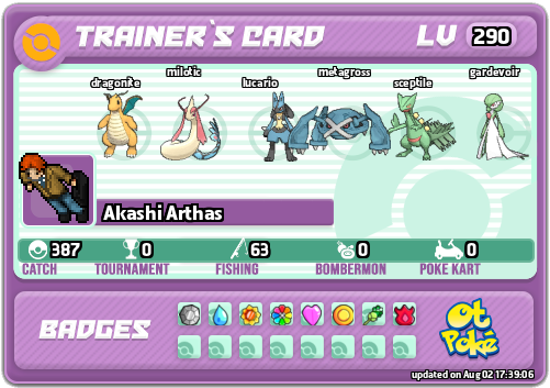 Akashi Arthas Card otPokemon.com