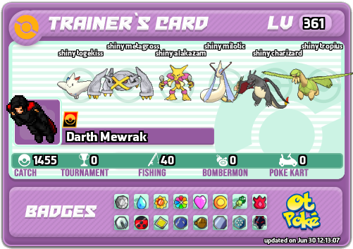 Darth Mewrak Card otPokemon.com